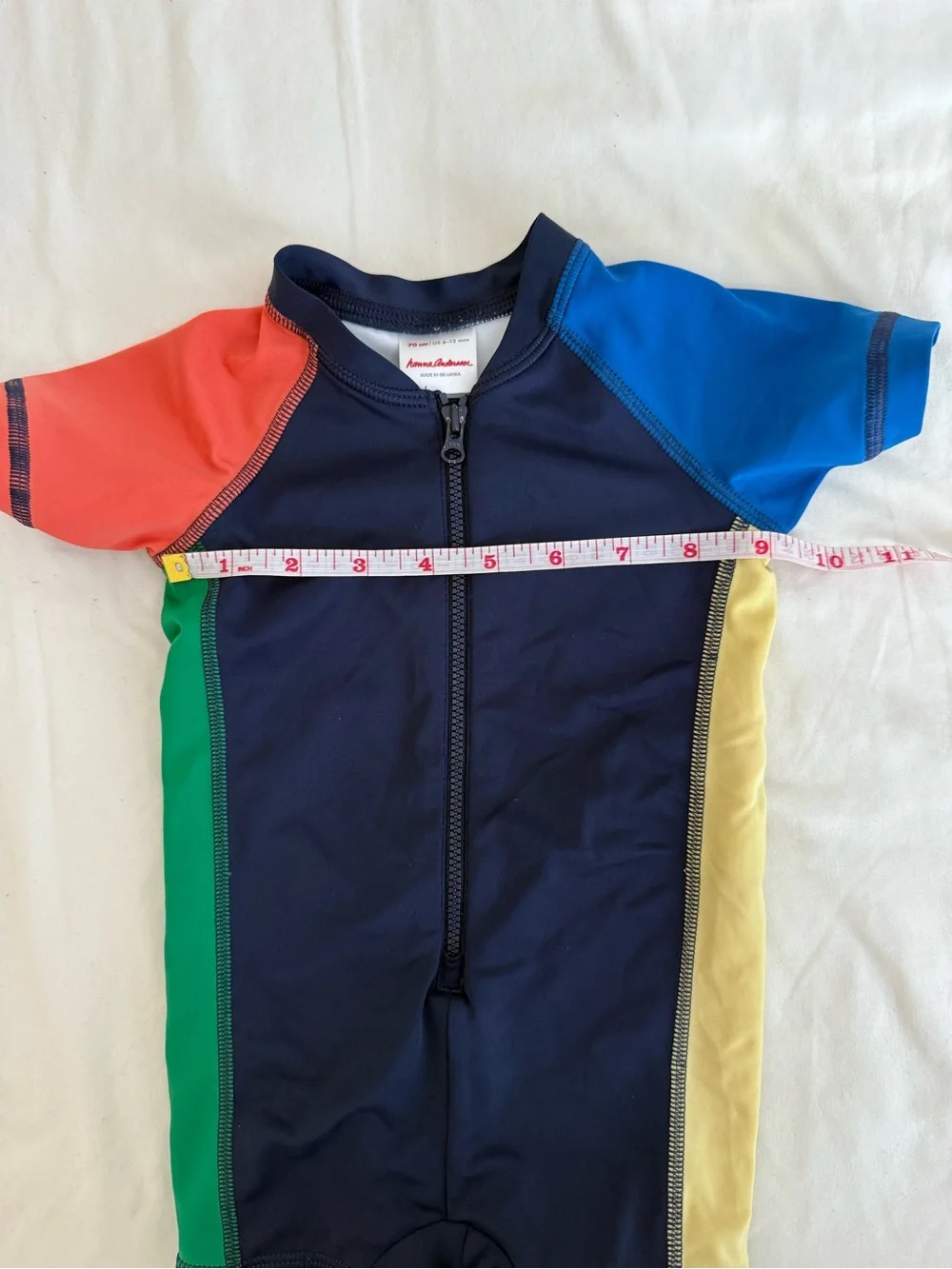 Hanna Anderson Baby Colorblock Rashguard & Swim Suit 6-12 month